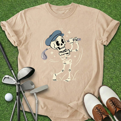 Skeleton Golf T-Shirt Gift For Golfer