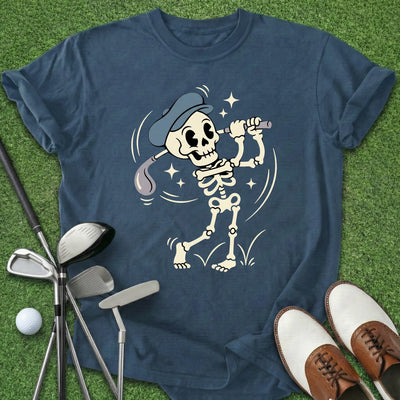 Skeleton Golf T-Shirt Gift For Golfer