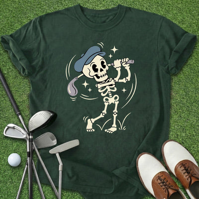 Skeleton Golf T-Shirt Gift For Golfer