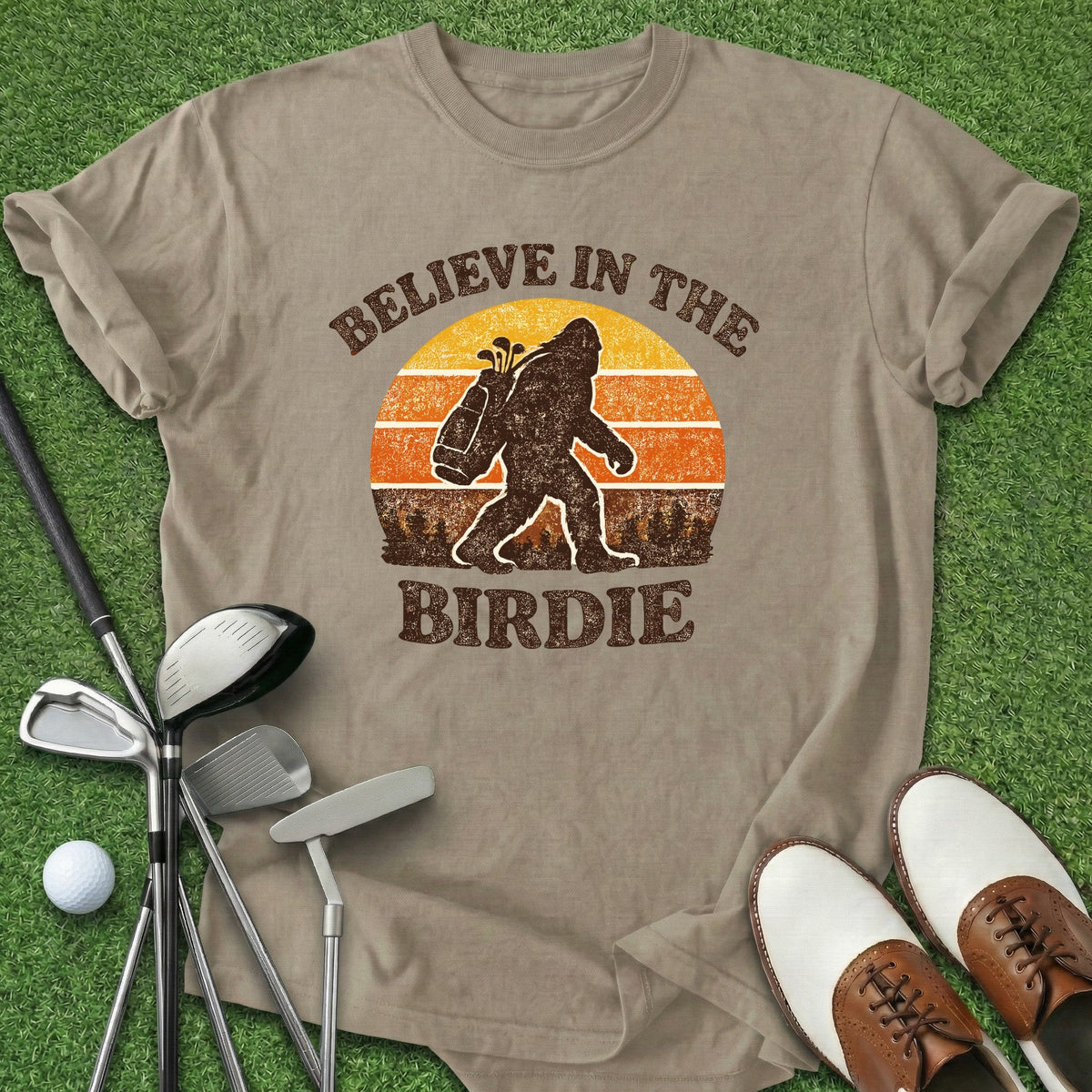 Believe Birdie T-Shirt Gift For Golfer