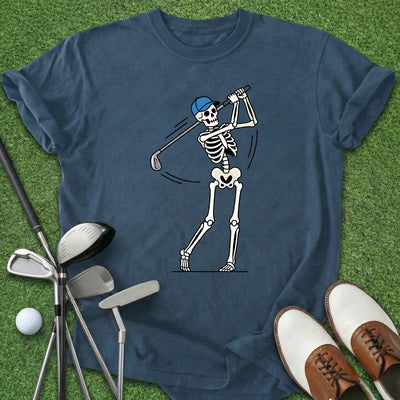 Skeleton Golf T-Shirt Gift For Golfer