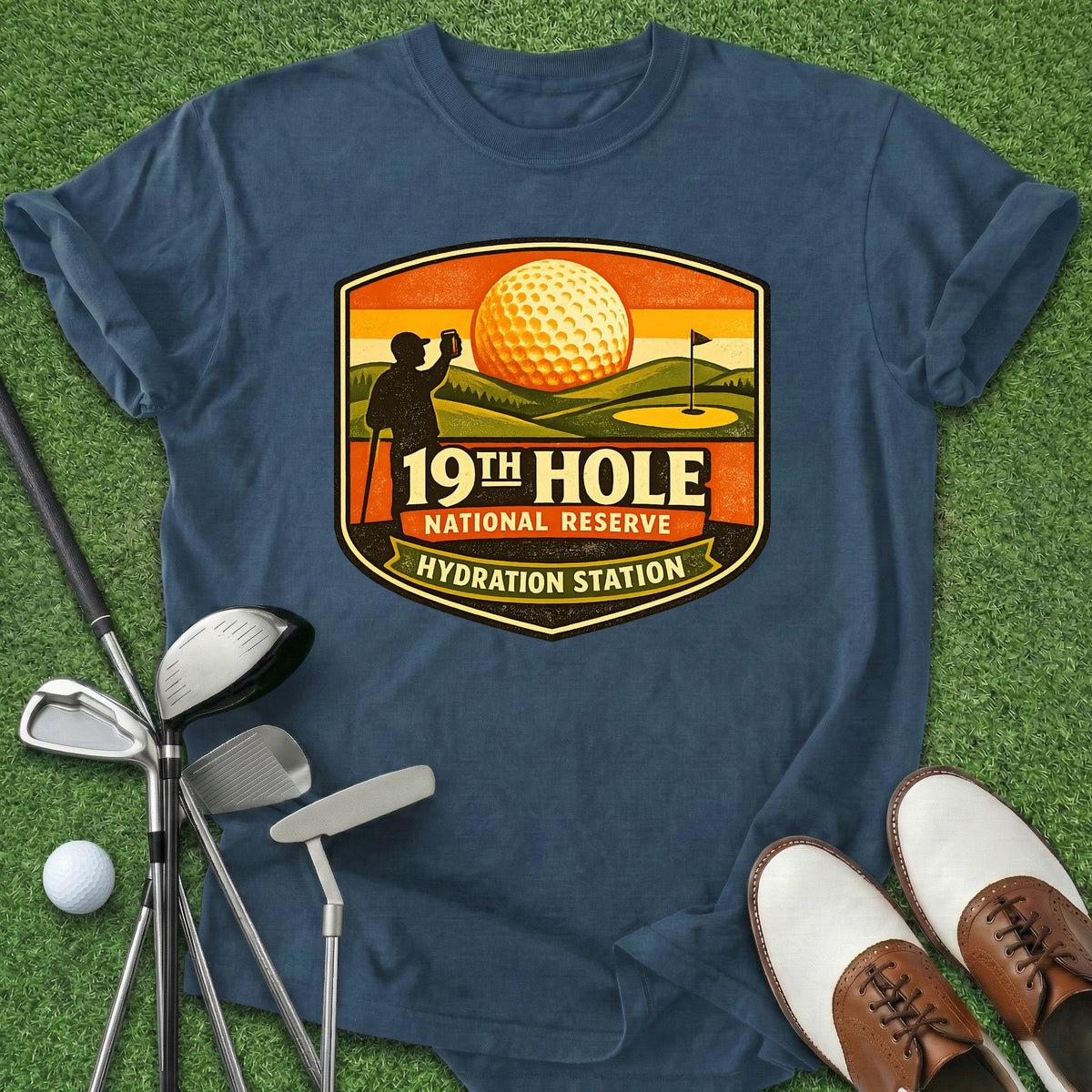 19th National Reserve T-Shirt Gift For Golfer