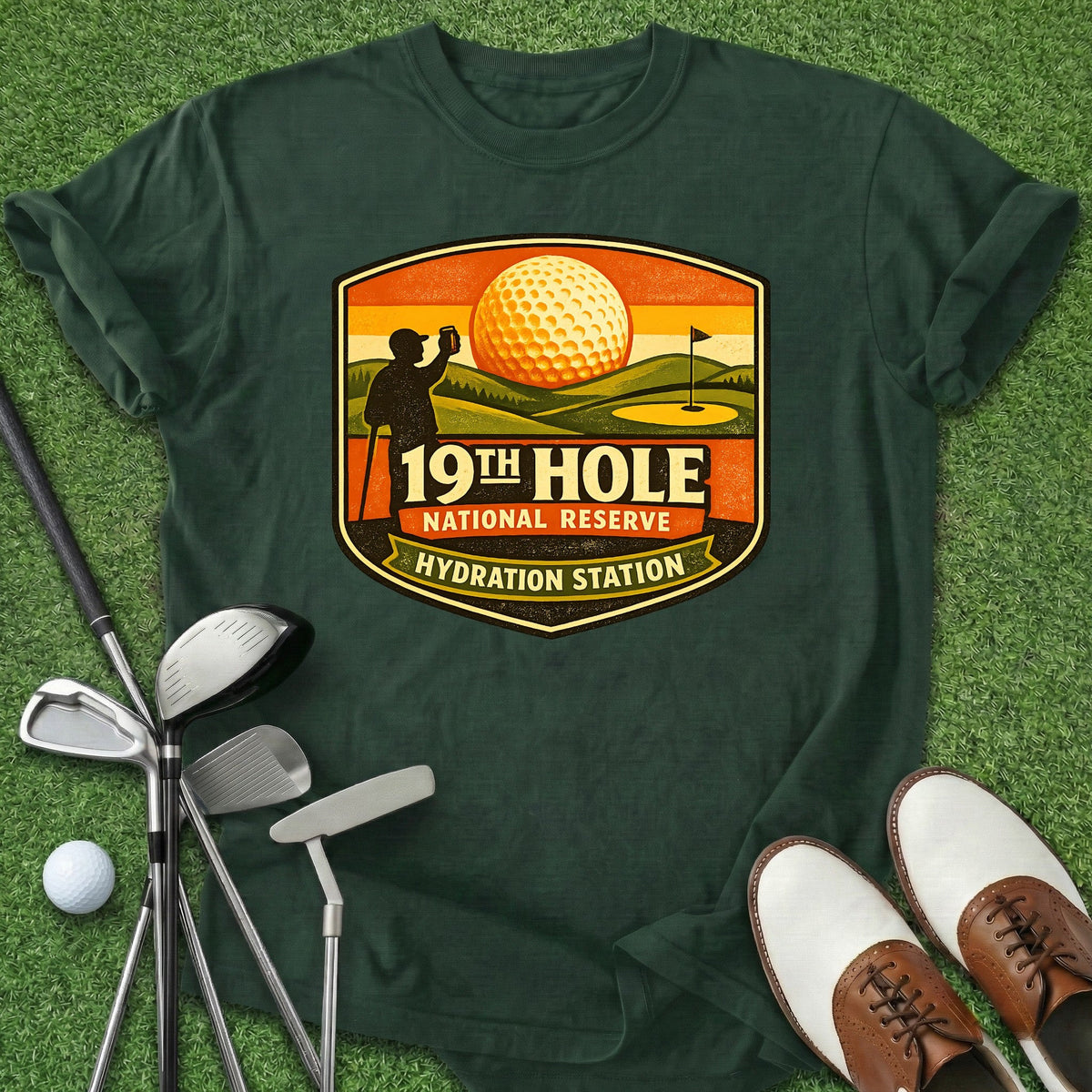 19th National Reserve T-Shirt Gift For Golfer