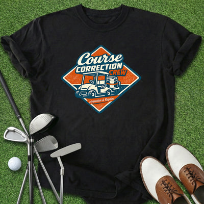 Course Correction Crew T-Shirt Gift For Golfer