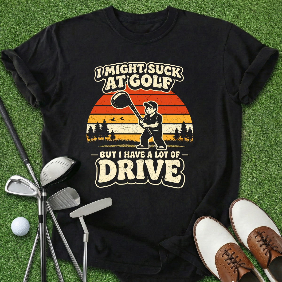Suck At Golf T-Shirt Gift For Golfer