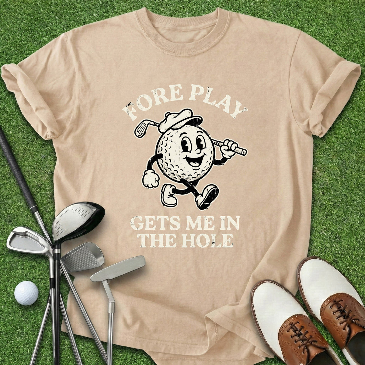 Foreplay T-Shirt Gift For Golfer
