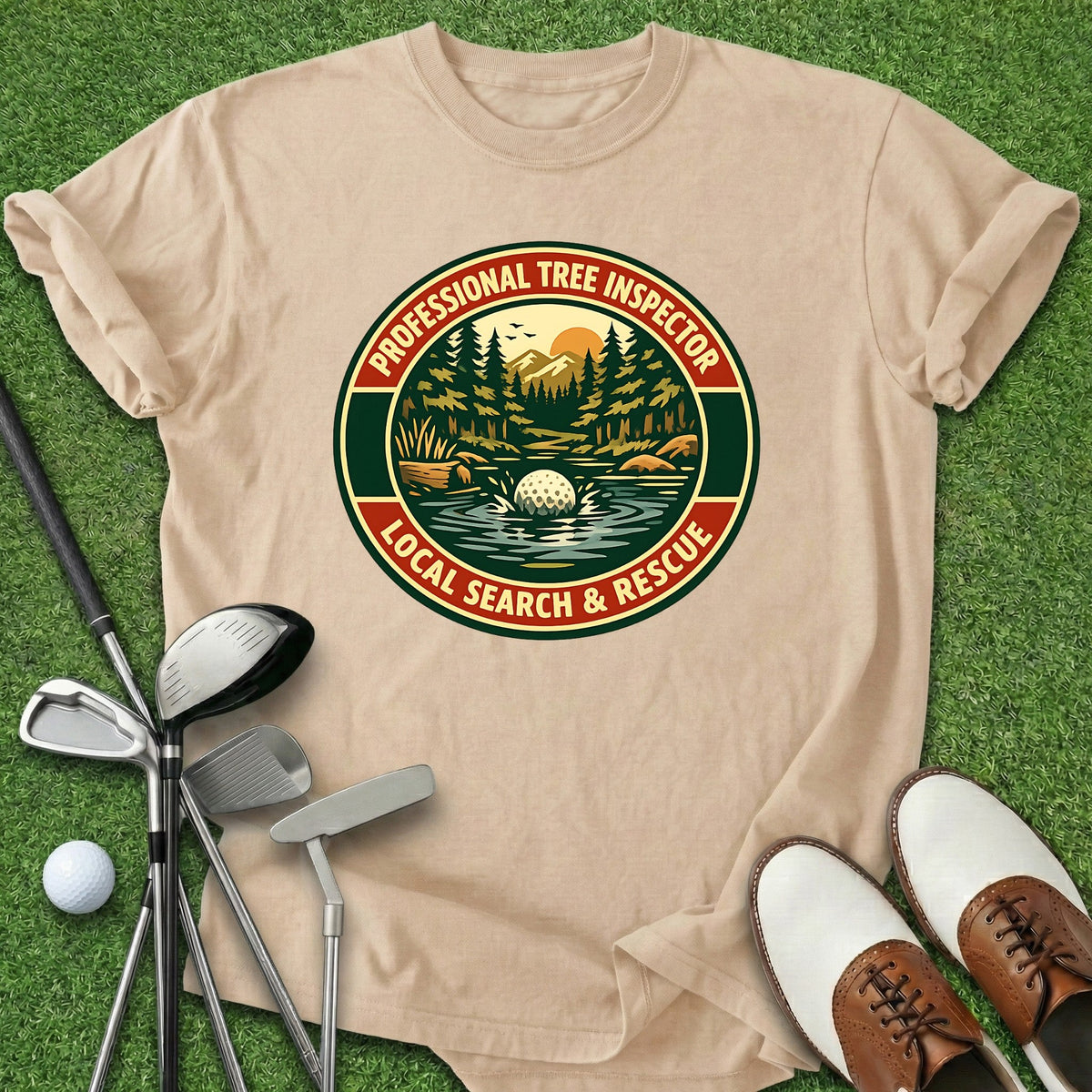 Search & Rescue T-Shirt Gift For Golfer