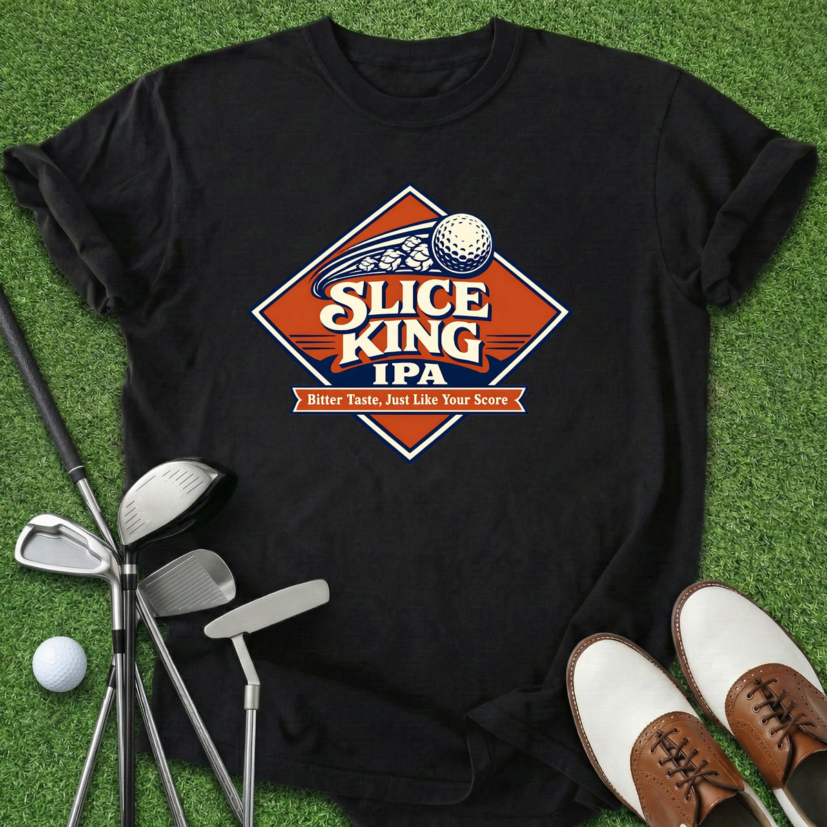 Slice King IPA T-Shirt Gift For Golfer