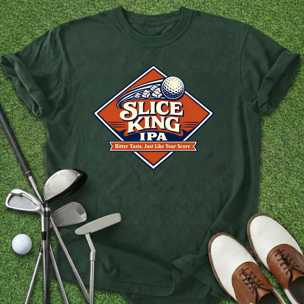 Slice King IPA T-Shirt Gift For Golfer