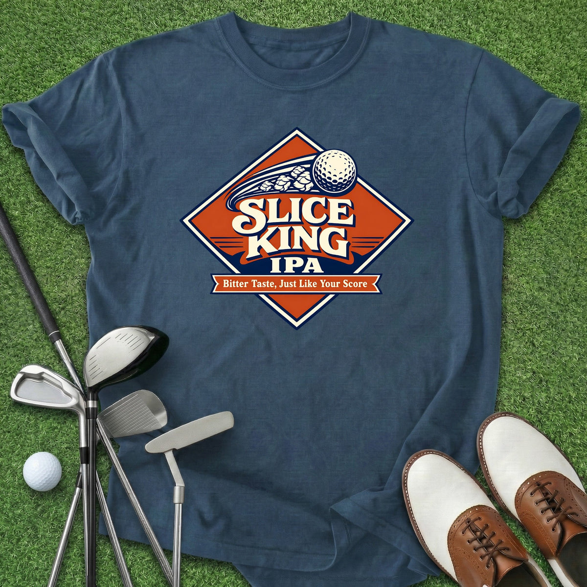 Slice King IPA T-Shirt Gift For Golfer