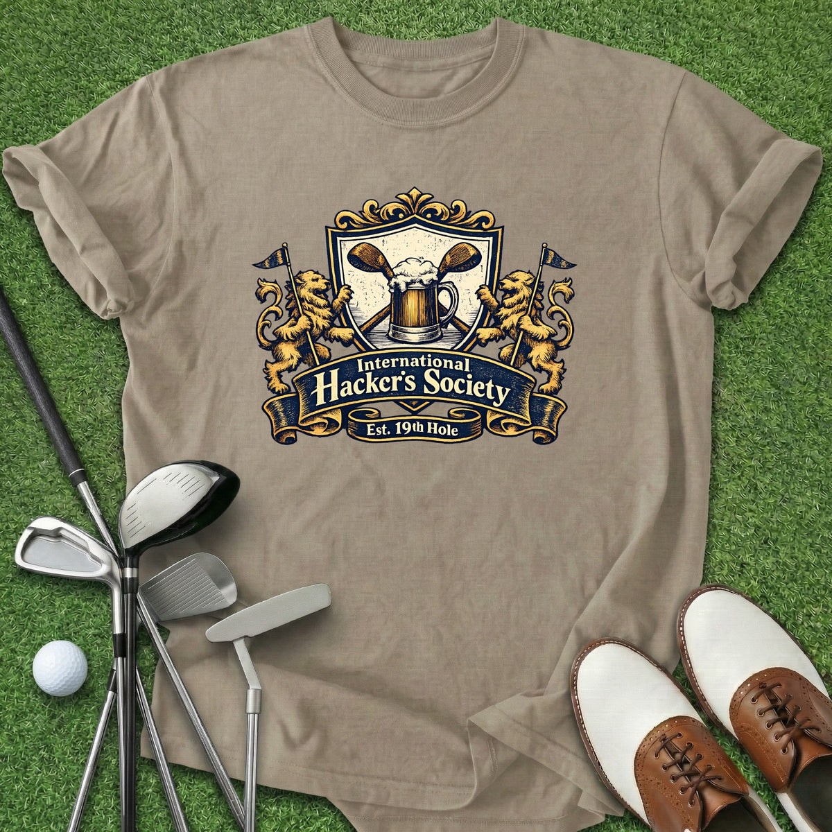 Hackers Society T-Shirt Gift For Golfer