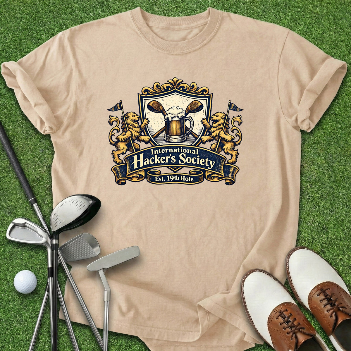 Hackers Society T-Shirt Gift For Golfer