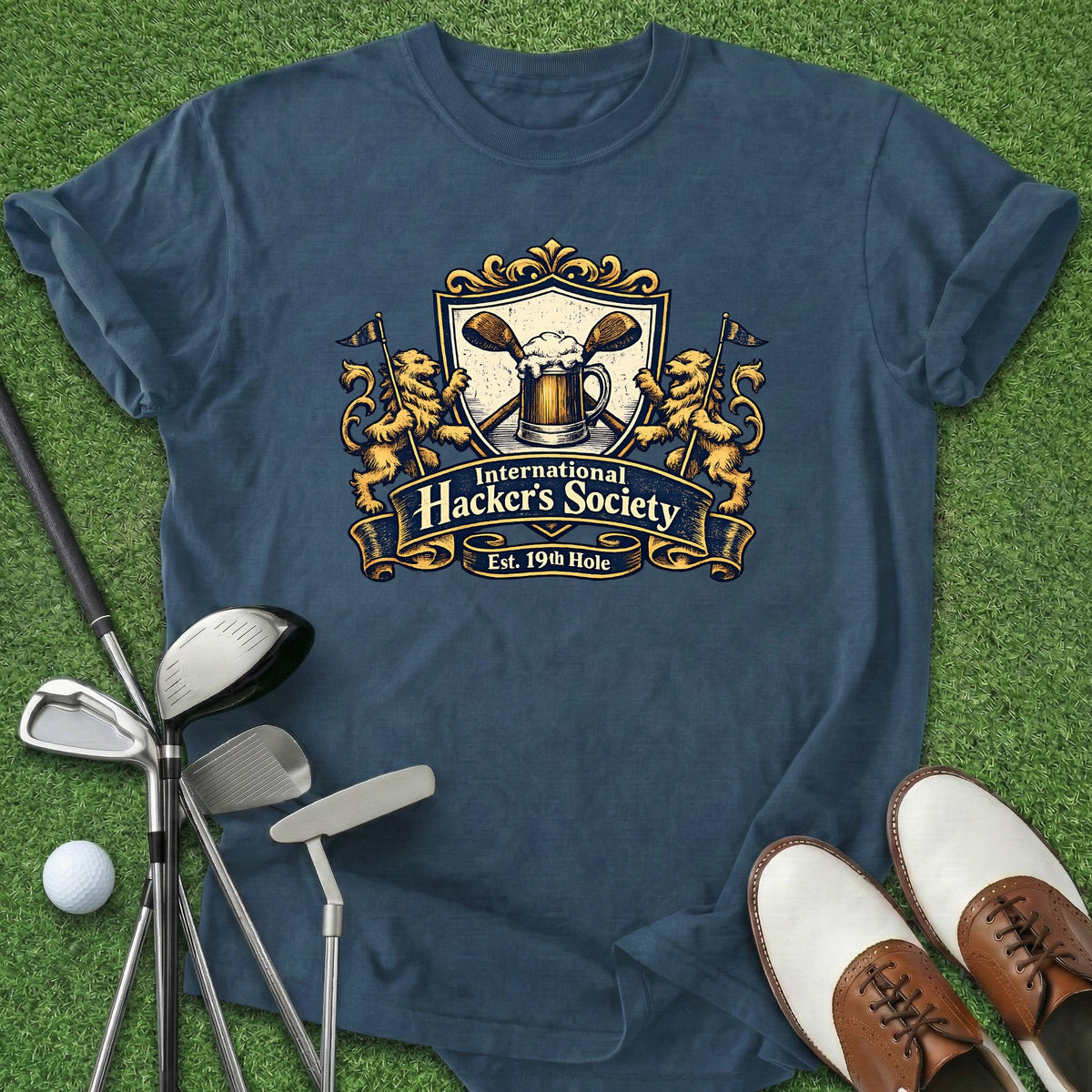 Hackers Society T-Shirt Gift For Golfer