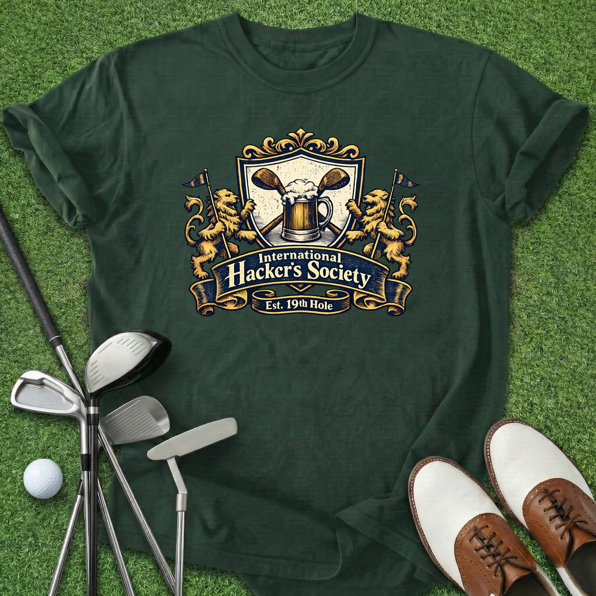Hackers Society T-Shirt Gift For Golfer