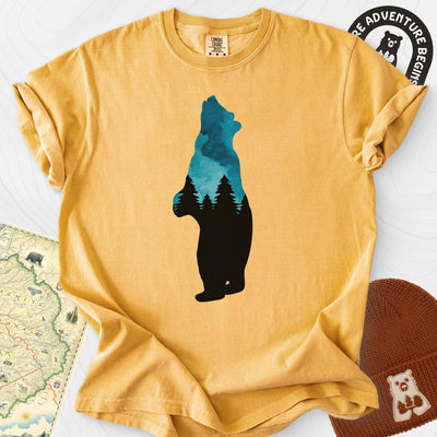 Bear Trees T-Shirt Gift For Hiker