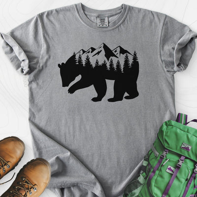 Mountain Bear T-Shirt Gift For Hiker