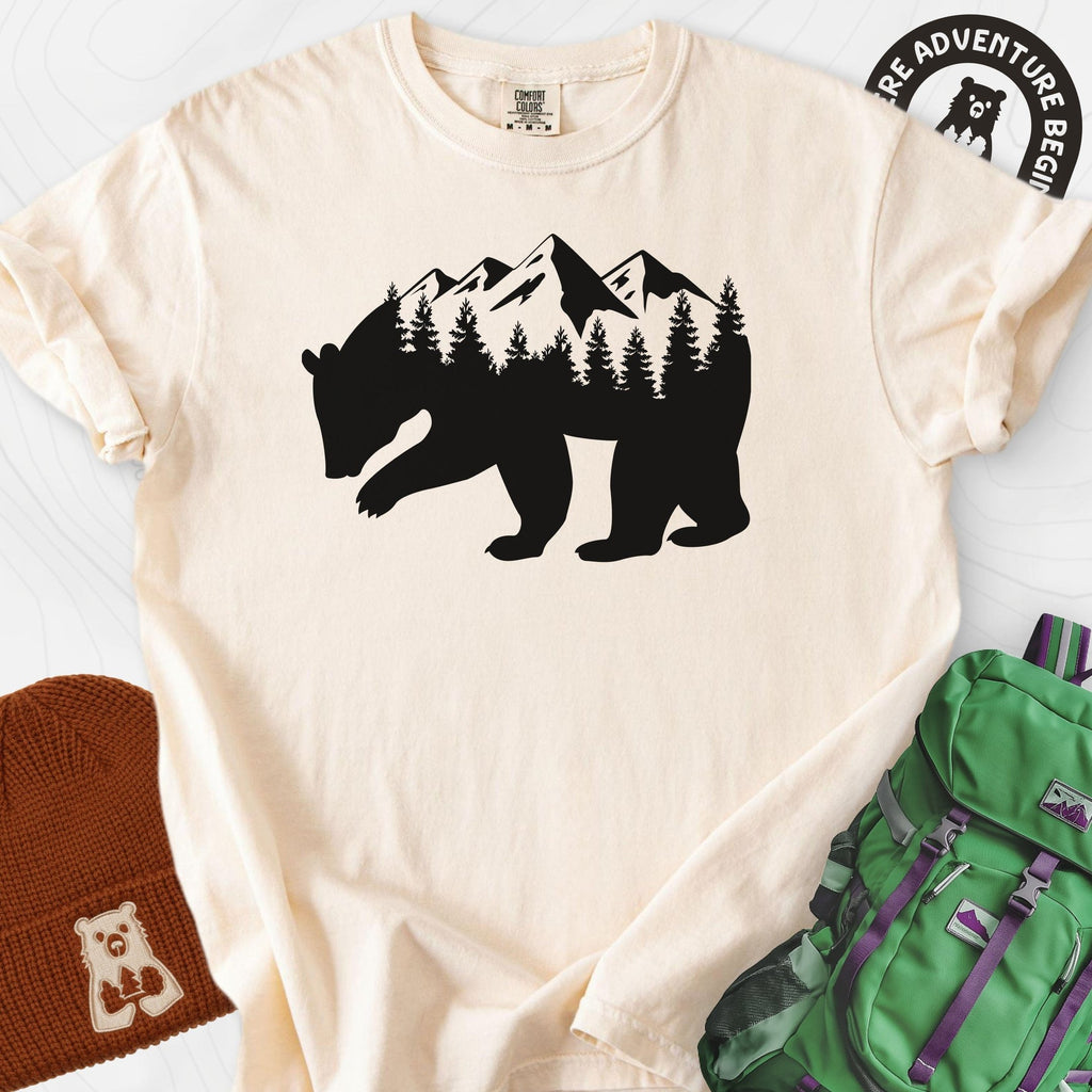 Mountain Bear T-Shirt Gift For Hiker
