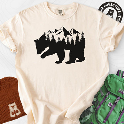 Mountain Bear T-Shirt Gift For Hiker