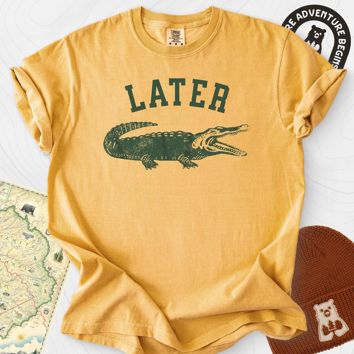 Later Gator T-Shirt Gift For Hiker