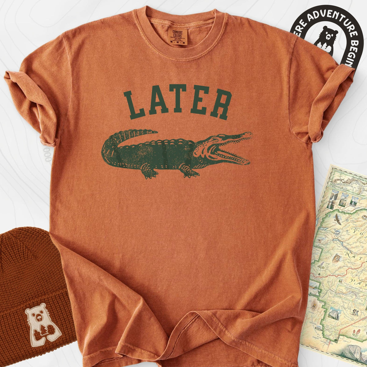 Later Gator T-Shirt Gift For Hiker