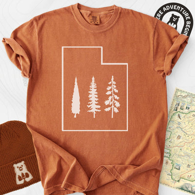 Utah Trees T-Shirt Gift For Hiker