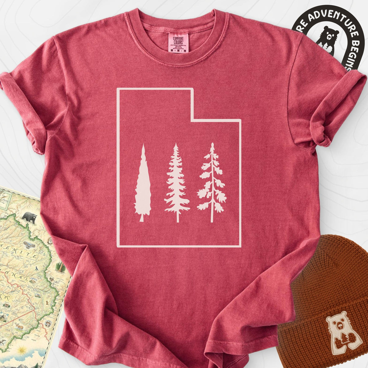 Utah Trees T-Shirt Gift For Hiker
