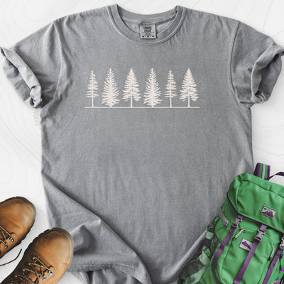 Tree Silhouette T-Shirt Gift For Hiker