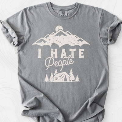 I Hate People T-Shirt Gift For Hiker