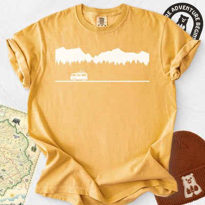 Motorhome in the Mountains T-Shirt Gift For Hiker