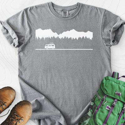 Motorhome in the Mountains T-Shirt Gift For Hiker