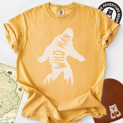 Wild Man T-Shirt Gift For Hiker