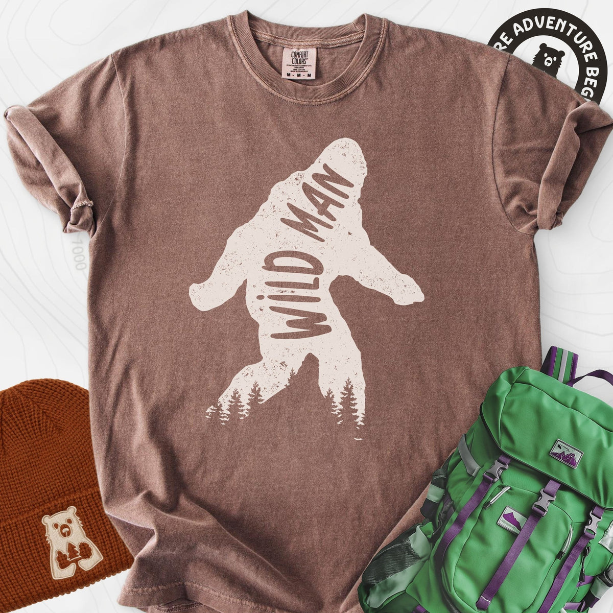 Wild Man T-Shirt Gift For Hiker