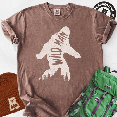 Wild Man T-Shirt Gift For Hiker