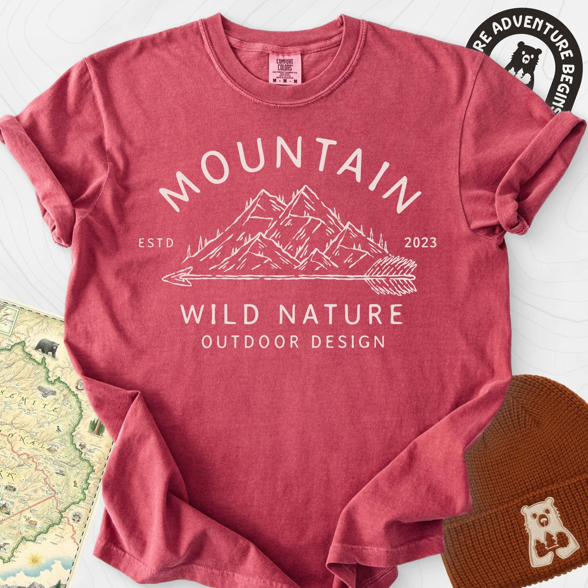 Mountain Wild Nature T-Shirt Gift For Hiker