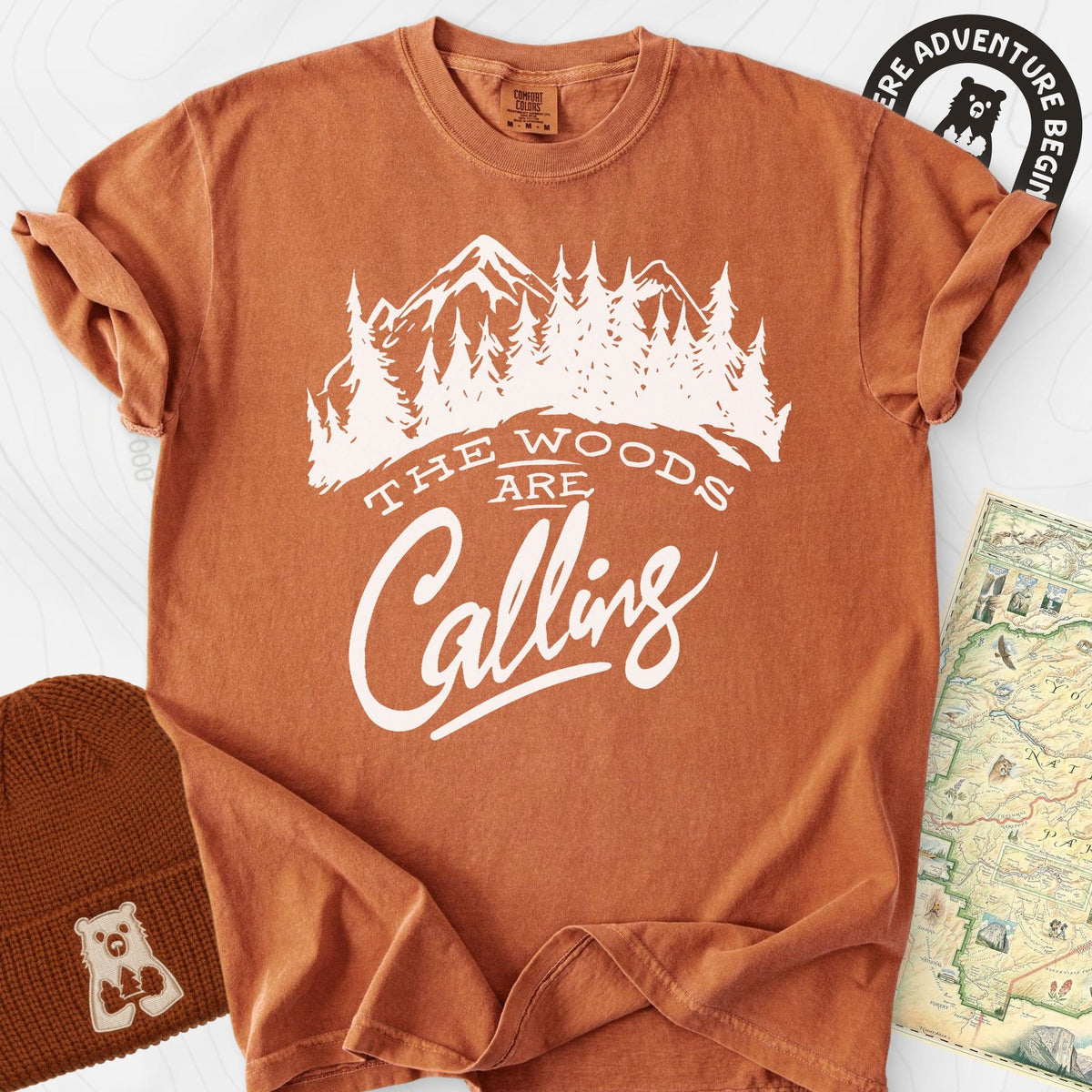 The Woods Are Calling T-Shirt Gift For Hiker