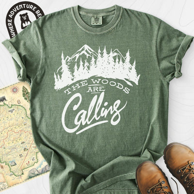 The Woods Are Calling T-Shirt Gift For Hiker