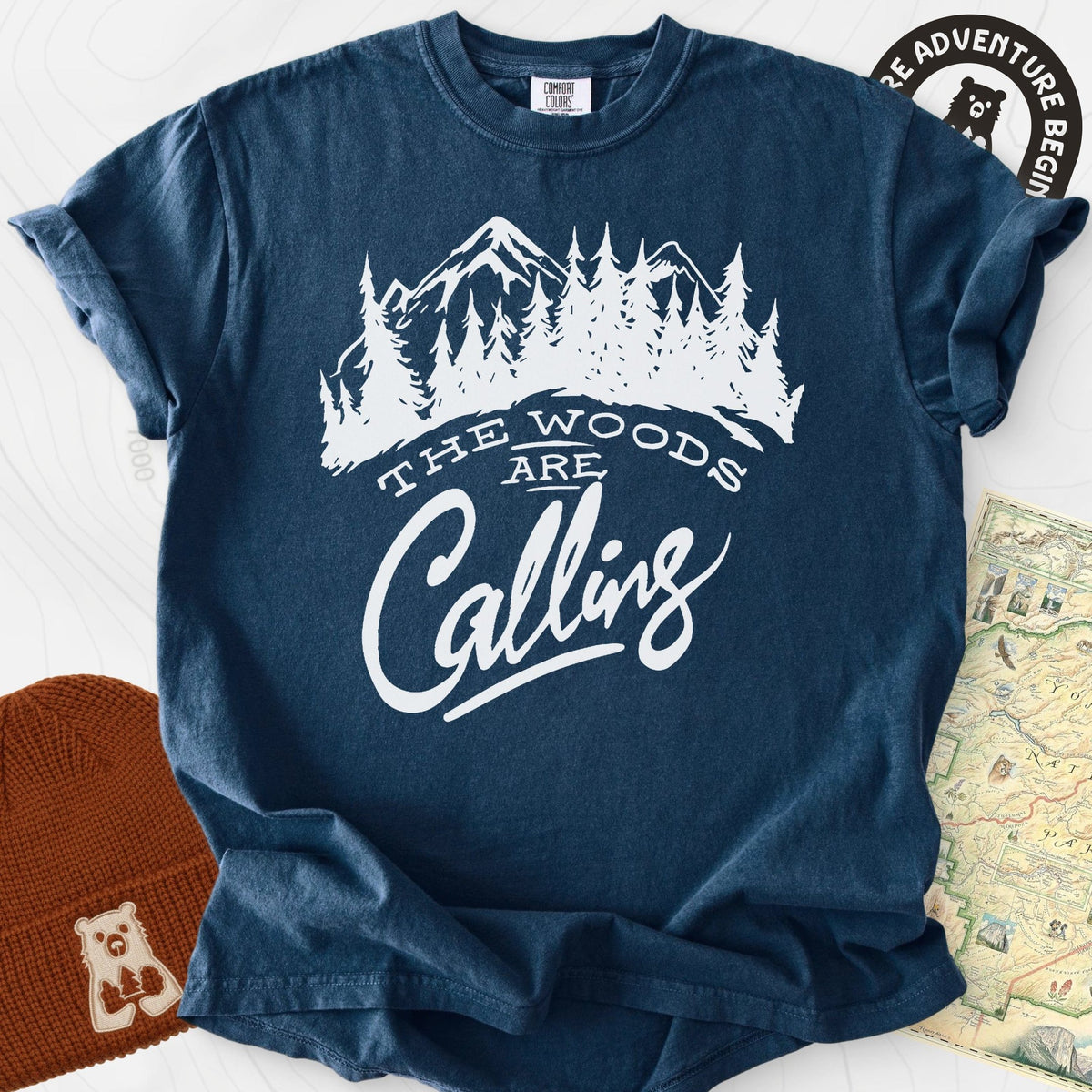 The Woods Are Calling T-Shirt Gift For Hiker