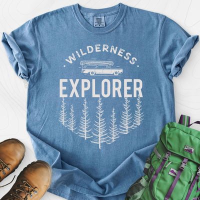 Wilderness Explorer T-Shirt Gift For Hiker