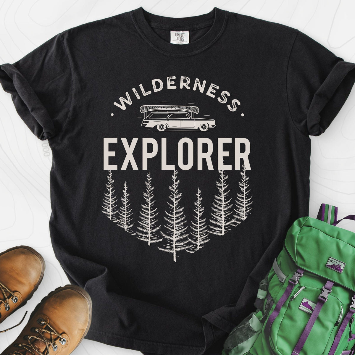 Wilderness Explorer T-Shirt Gift For Hiker