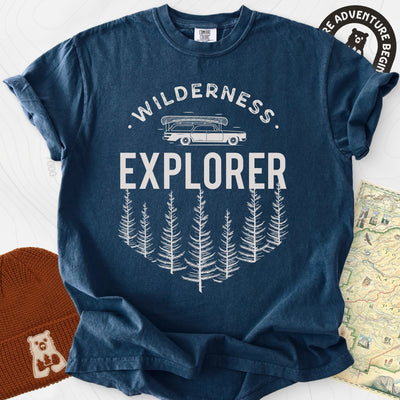 Wilderness Explorer T-Shirt Gift For Hiker