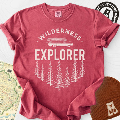 Wilderness Explorer T-Shirt Gift For Hiker
