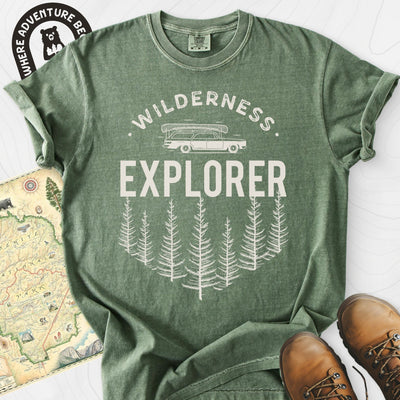 Wilderness Explorer T-Shirt Gift For Hiker