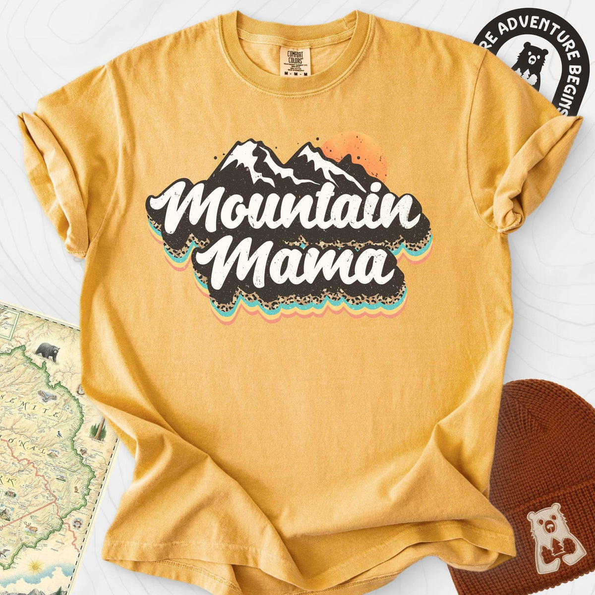 Mountain Mama Adventure T-Shirt Gift For Hiker