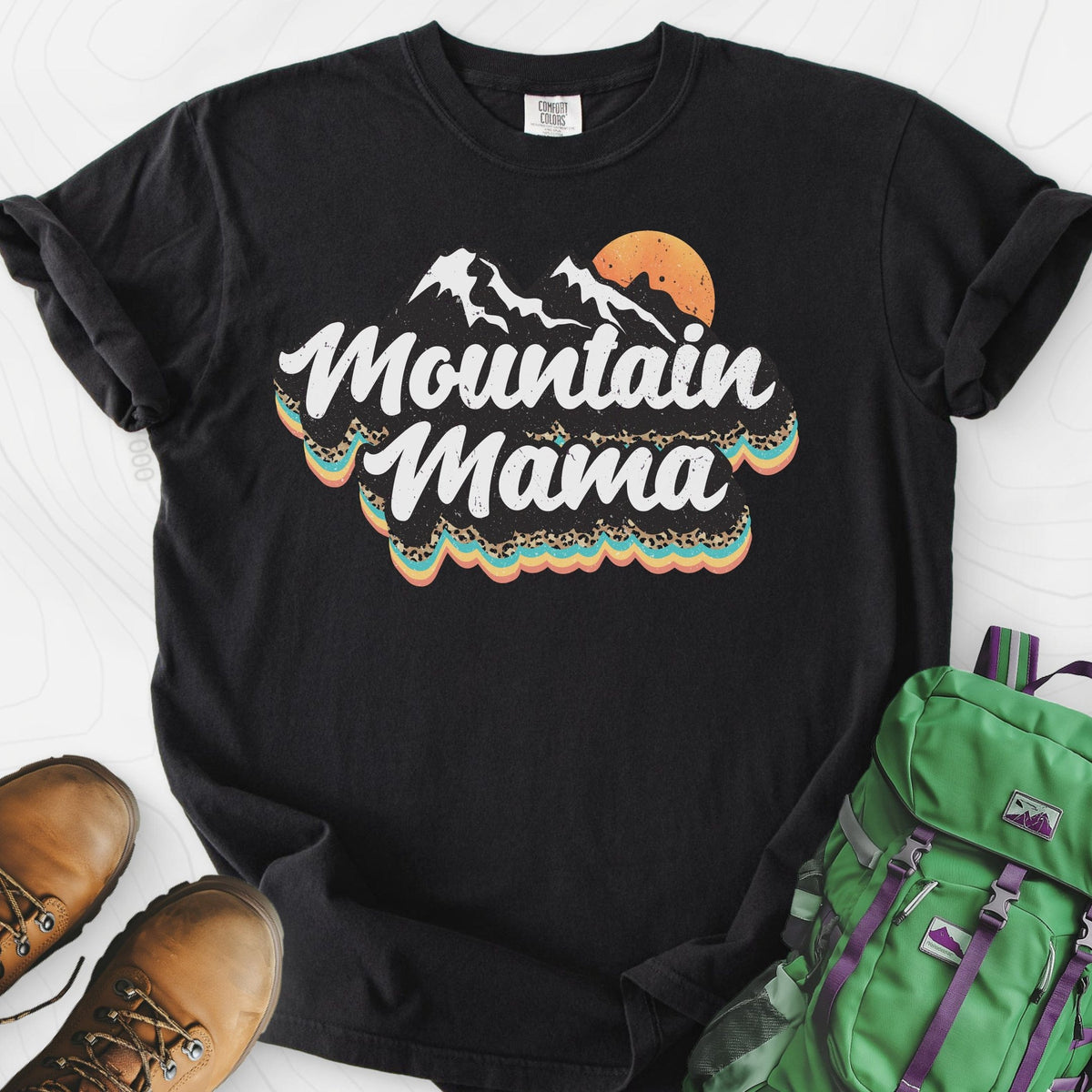 Mountain Mama Adventure T-Shirt Gift For Hiker