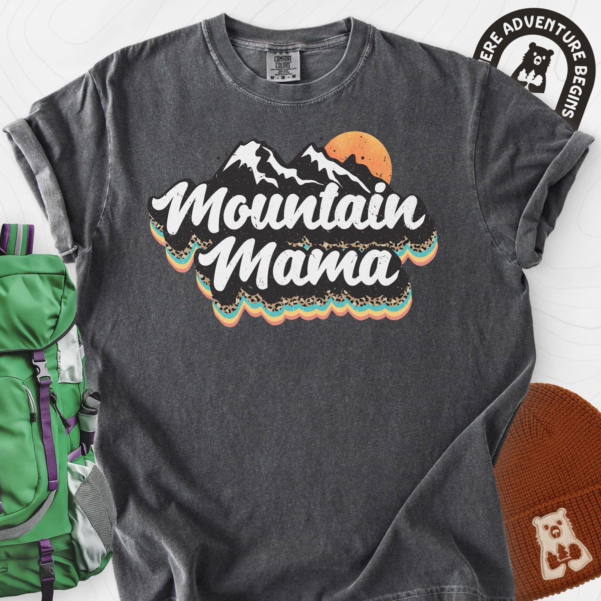 Mountain Mama Adventure T-Shirt Gift For Hiker