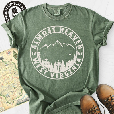 Almost Heaven T-Shirt Gift For Hiker