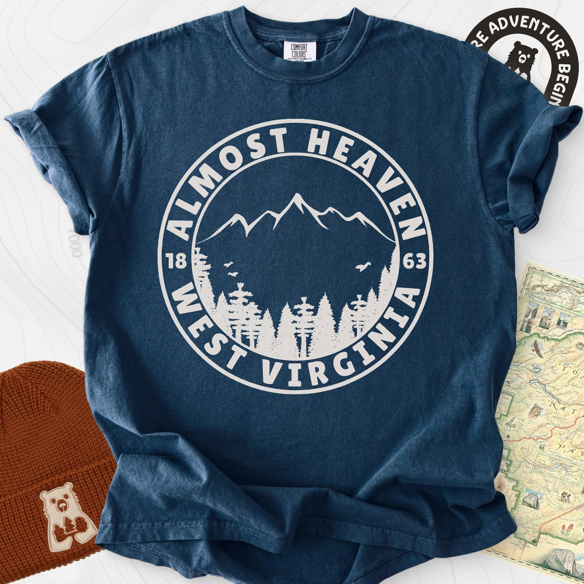 Almost Heaven T-Shirt Gift For Hiker