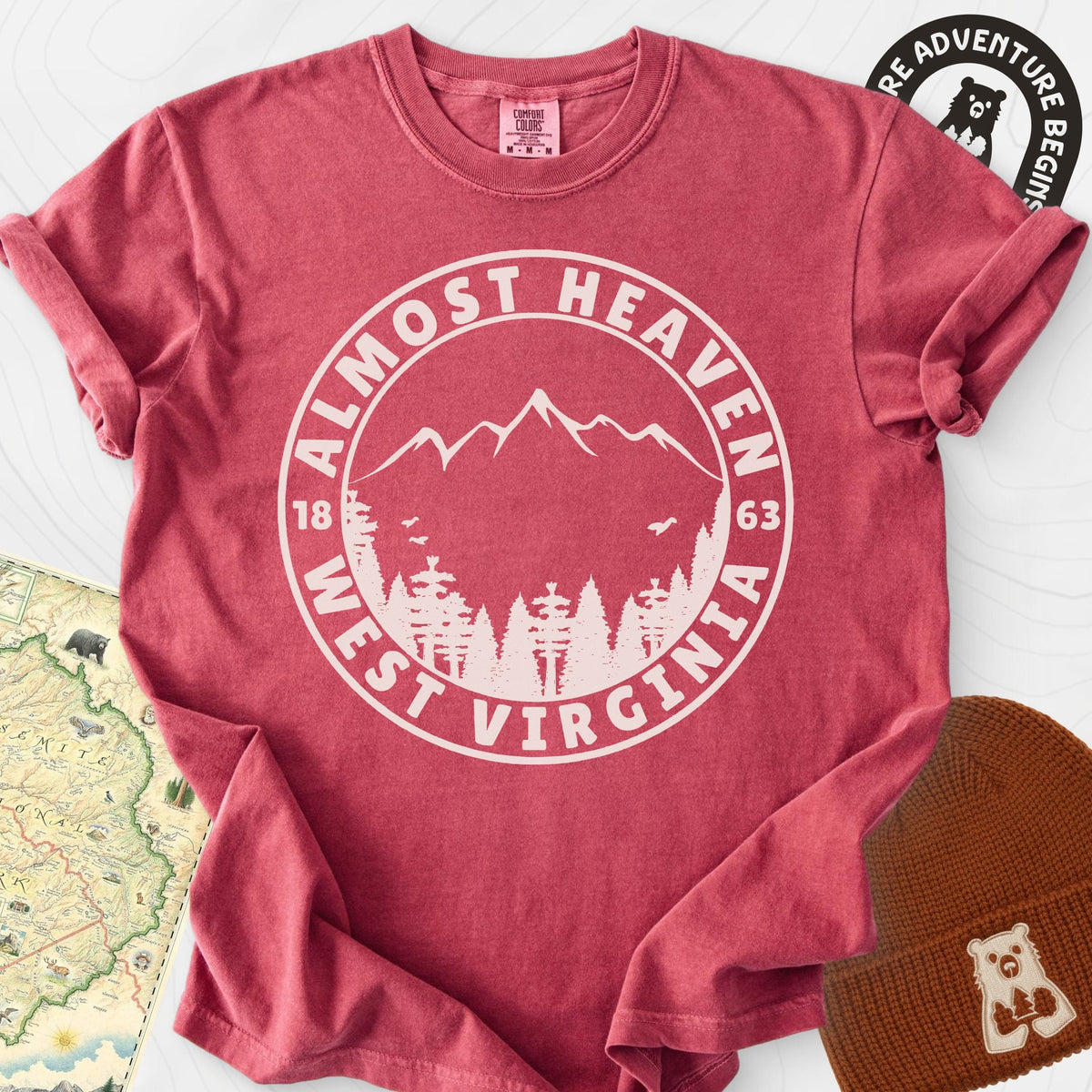 Almost Heaven T-Shirt Gift For Hiker