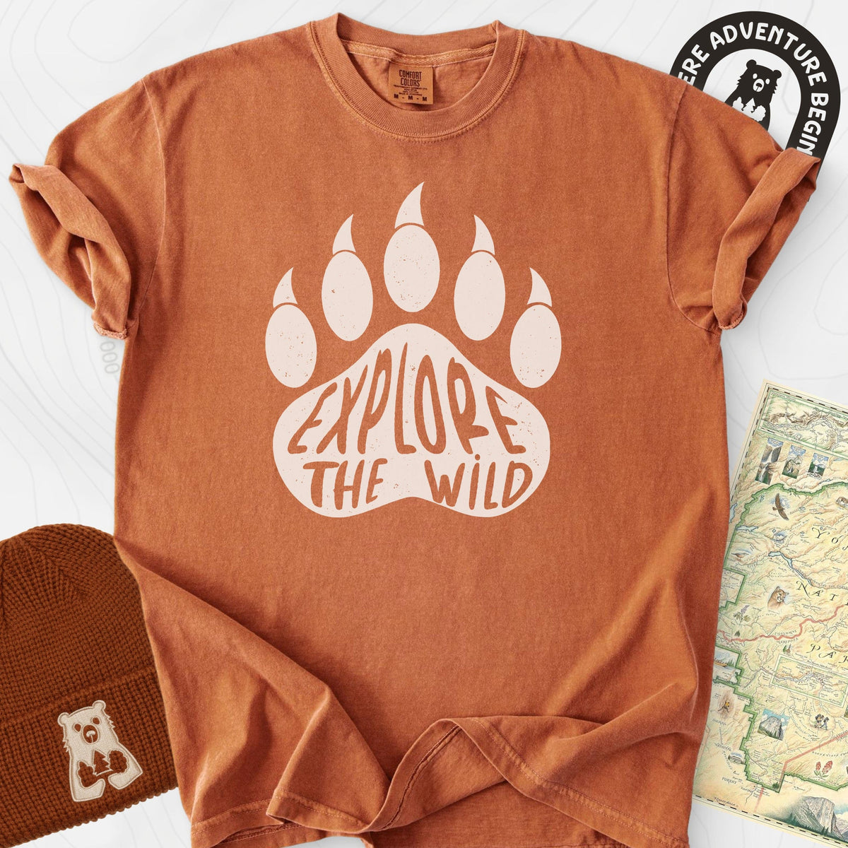Explore the Wild T-Shirt Gift For Hiker