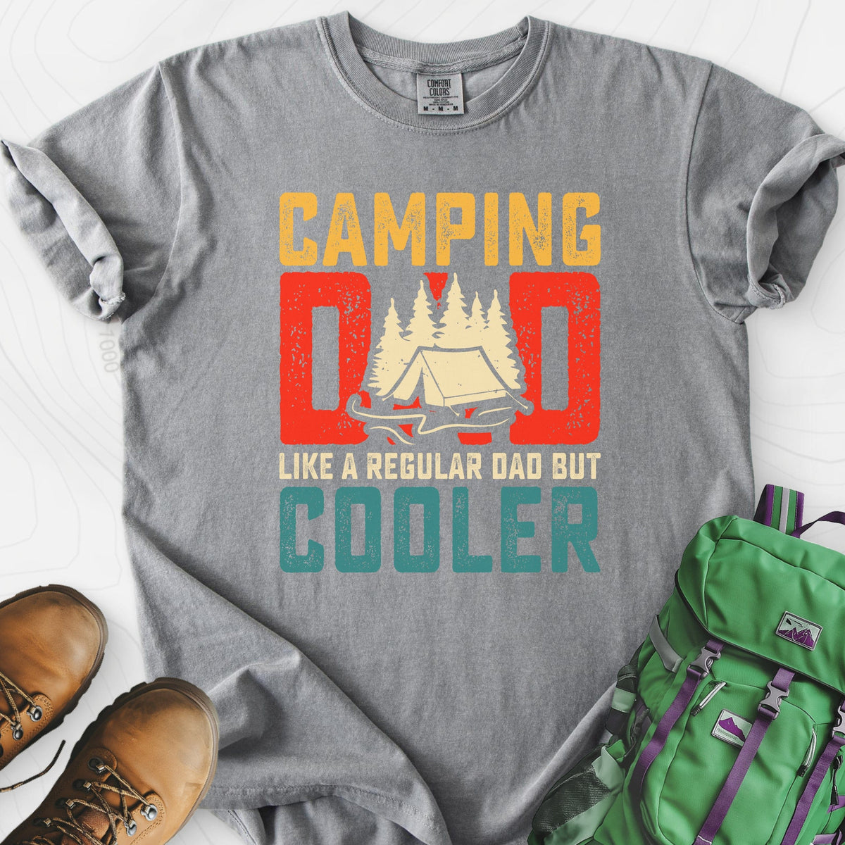 Camping Dad T-Shirt Gift For Hiker